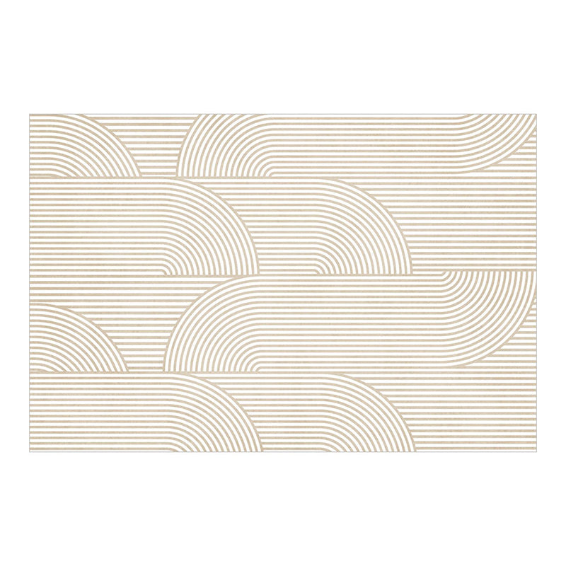 Dark Brown Modern Rug Polyester Irregular Color Piece Rug Washable Rug Sitting Room