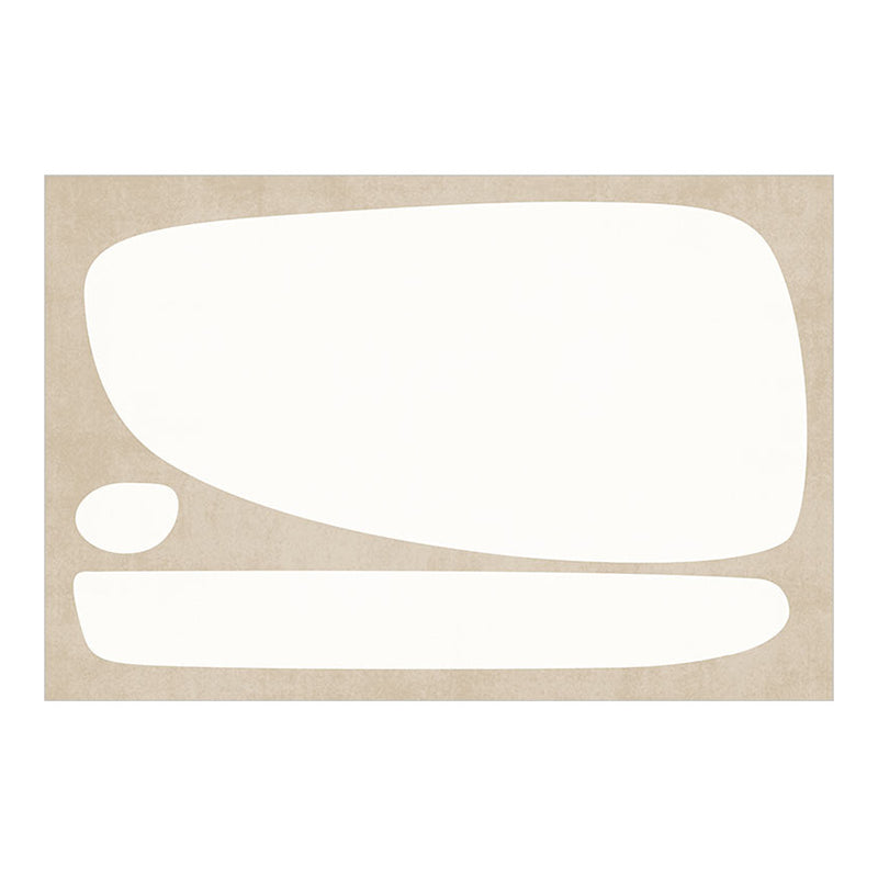 Dark Brown Modern Rug Polyester Irregular Color Piece Rug Washable Rug Sitting Room