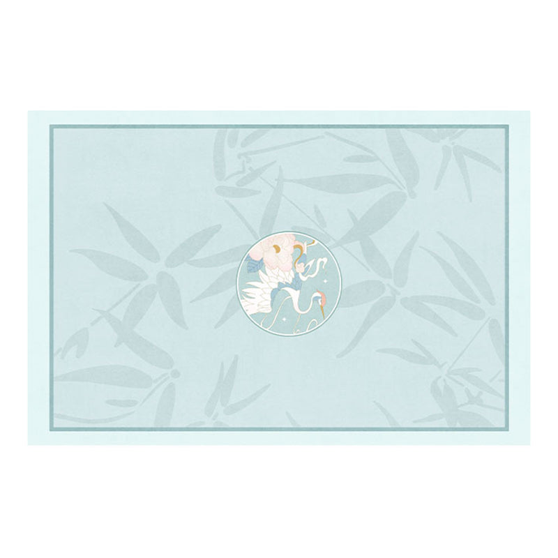 Apricot Modern Carpet Polyester Flower Area Carpet Stain Resistant Carpet for Living Room