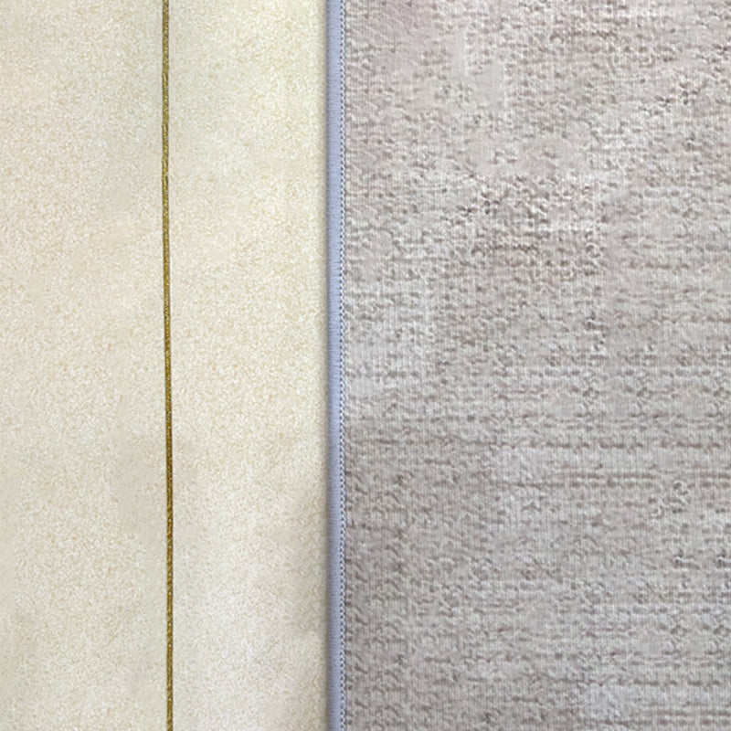 Dark Gray Modern Rug Polyester Geometric Area Rug Washable Rug for Sitting Room