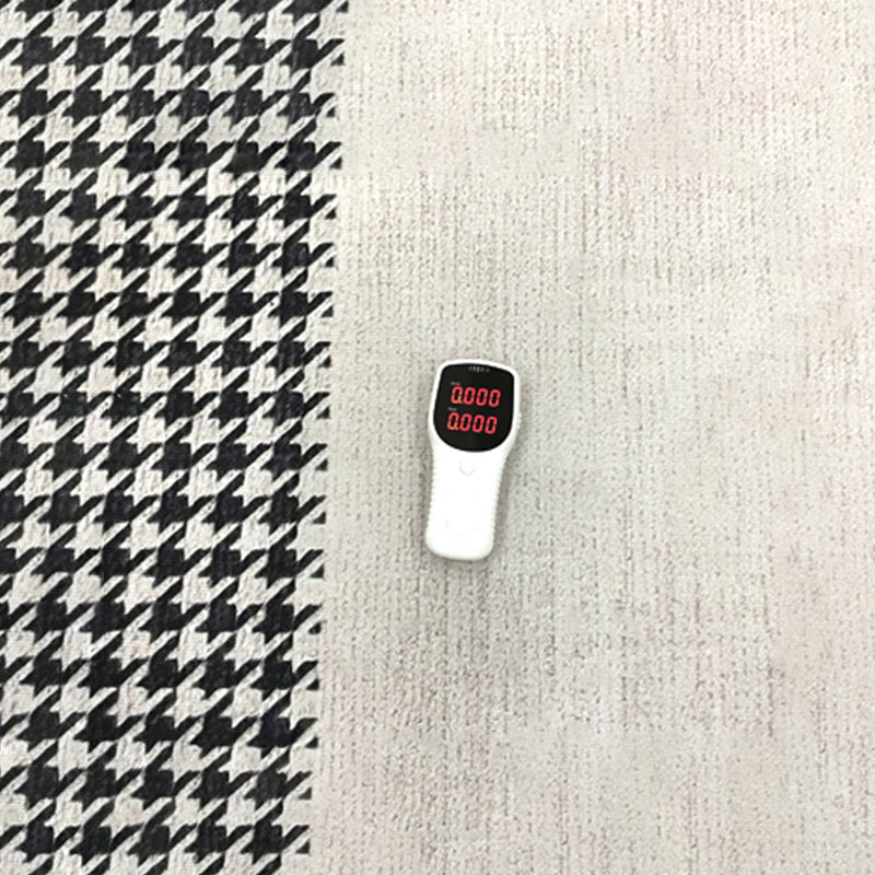 Dark Gray Modern Rug Polyester Geometric Area Rug Washable Rug for Sitting Room