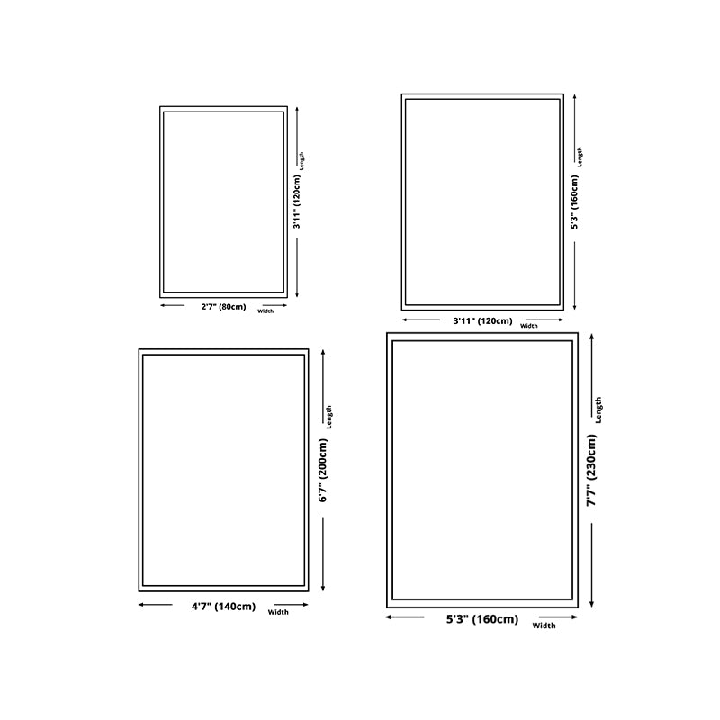 Dark Gray Modern Rug Polyester Geometric Area Rug Washable Rug for Sitting Room