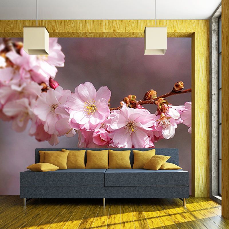 Eco-friendly Wall Mural Blossom Photography Living Room Mural Wallpaper