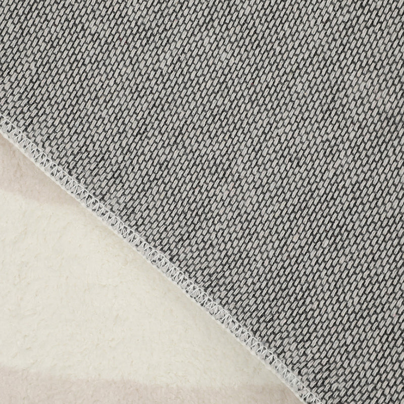 Apricot Simple Rug Polyester Duck Indoor Rug Non-Slip Backing Rug for Sitting Room