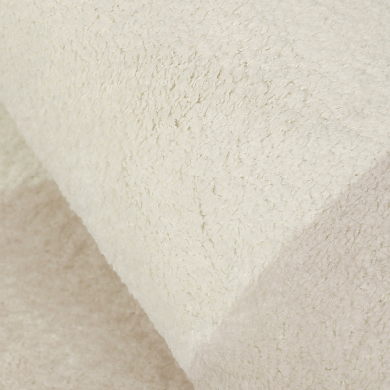 Apricot Simple Rug Polyester Duck Indoor Rug Non-Slip Backing Rug for Sitting Room