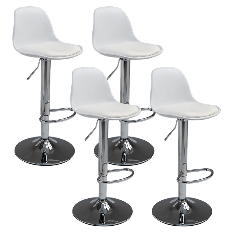 Contemporary Adjustable Height Bar Stool PU Leather Bar Stools for Kitchen