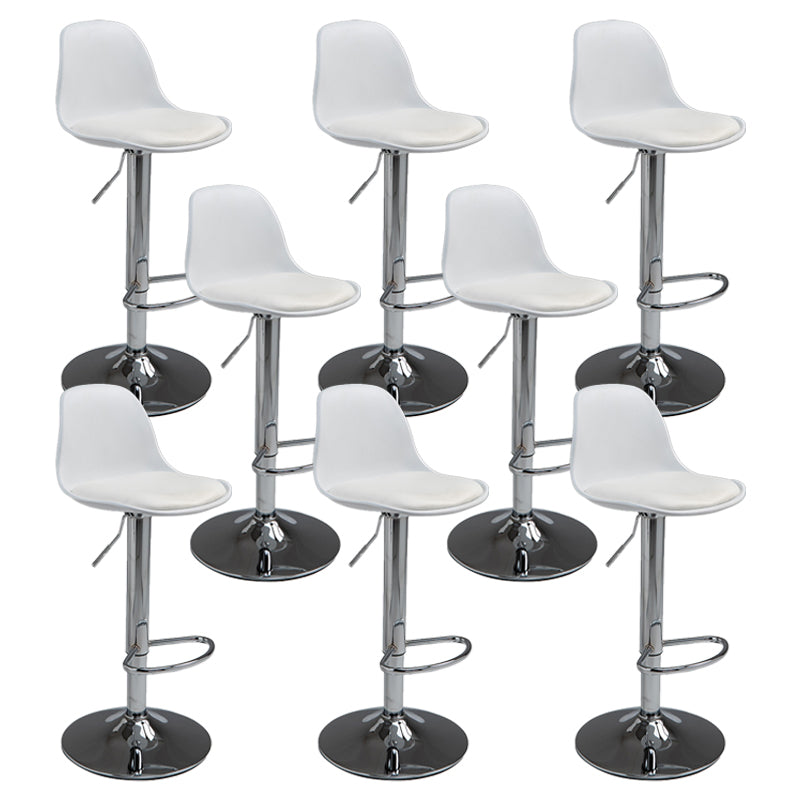 Contemporary Adjustable Height Bar Stool PU Leather Bar Stools for Kitchen