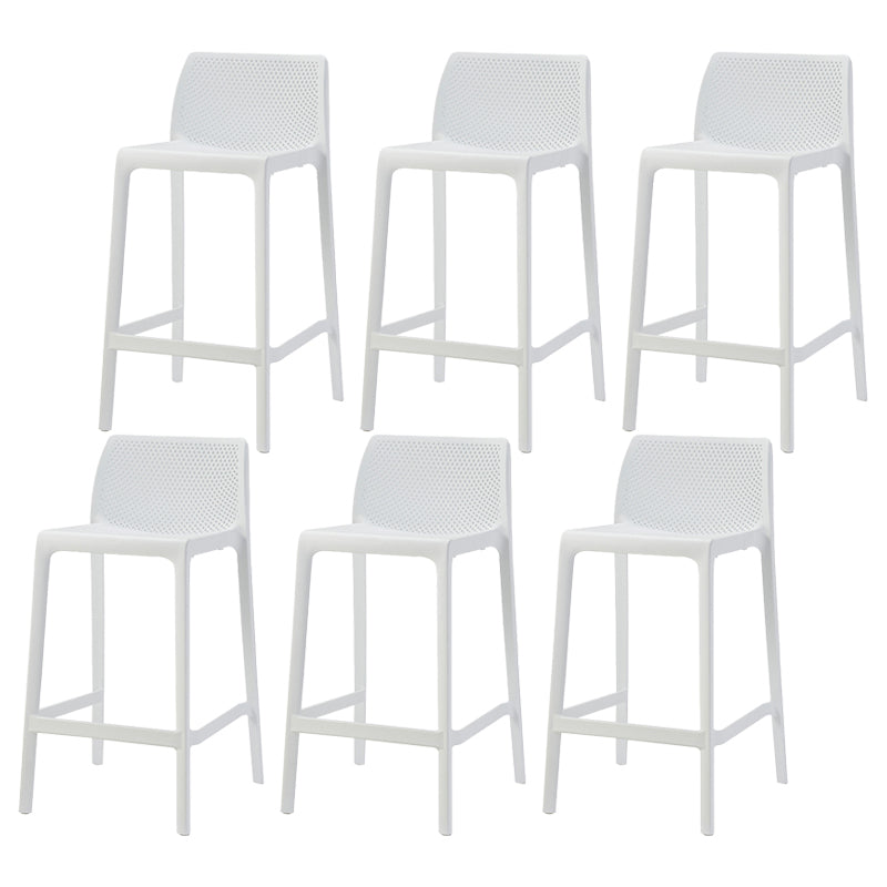Nordic Simple Stackable Bar-stool Plastic Counter Bar Stool for Home