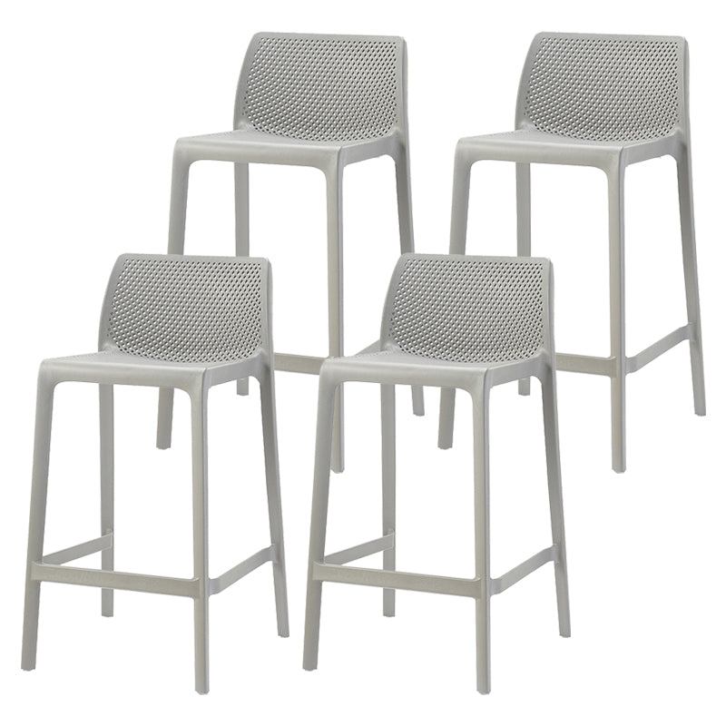 Nordic Simple Stackable Bar-stool Plastic Counter Bar Stool for Home