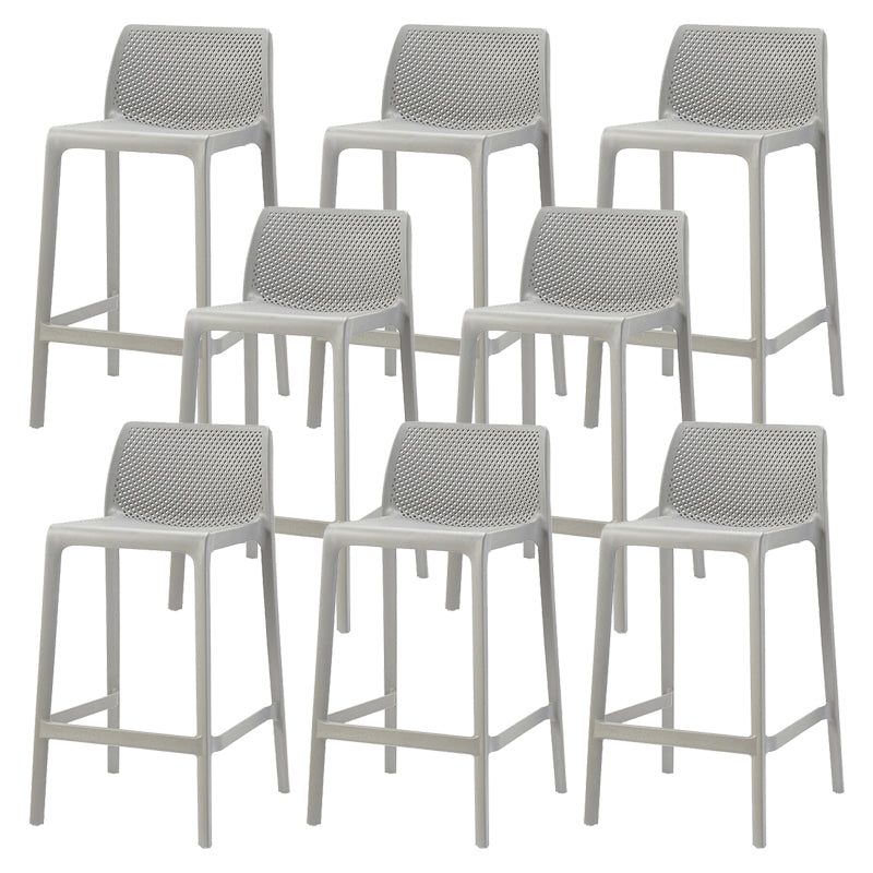 Nordic Simple Stackable Bar-stool Plastic Counter Bar Stool for Home