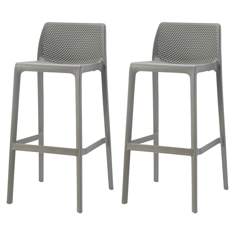 Nordic Simple Stackable Bar-stool Plastic Counter Bar Stool for Home