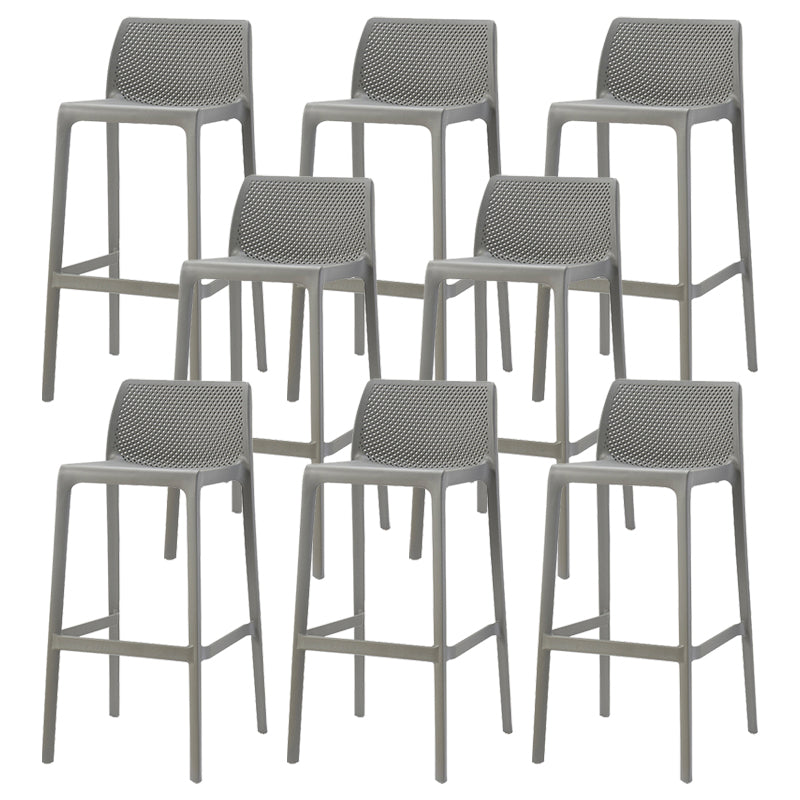 Nordic Simple Stackable Bar-stool Plastic Counter Bar Stool for Home