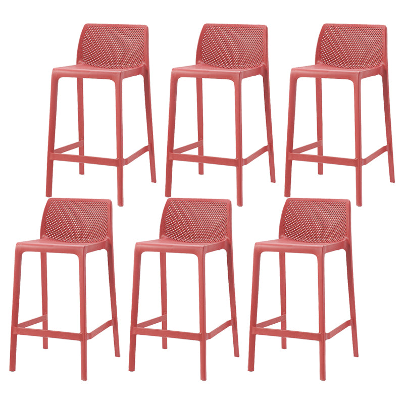 Nordic Simple Stackable Bar-stool Plastic Counter Bar Stool for Home