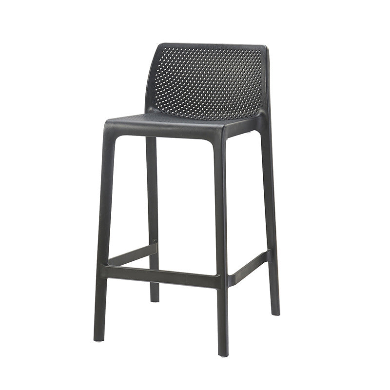 Nordic Simple Stackable Bar-stool Plastic Counter Bar Stool for Home