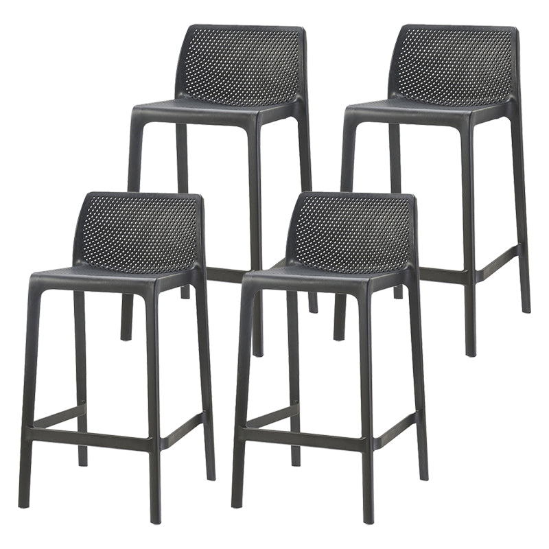 Nordic Simple Stackable Bar-stool Plastic Counter Bar Stool for Home