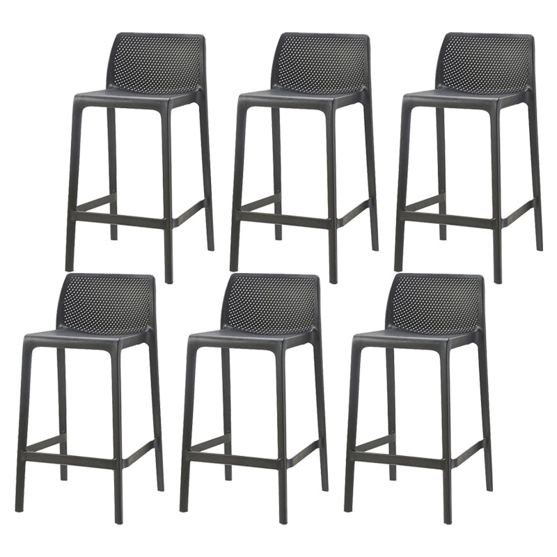 Nordic Simple Stackable Bar-stool Plastic Counter Bar Stool for Home