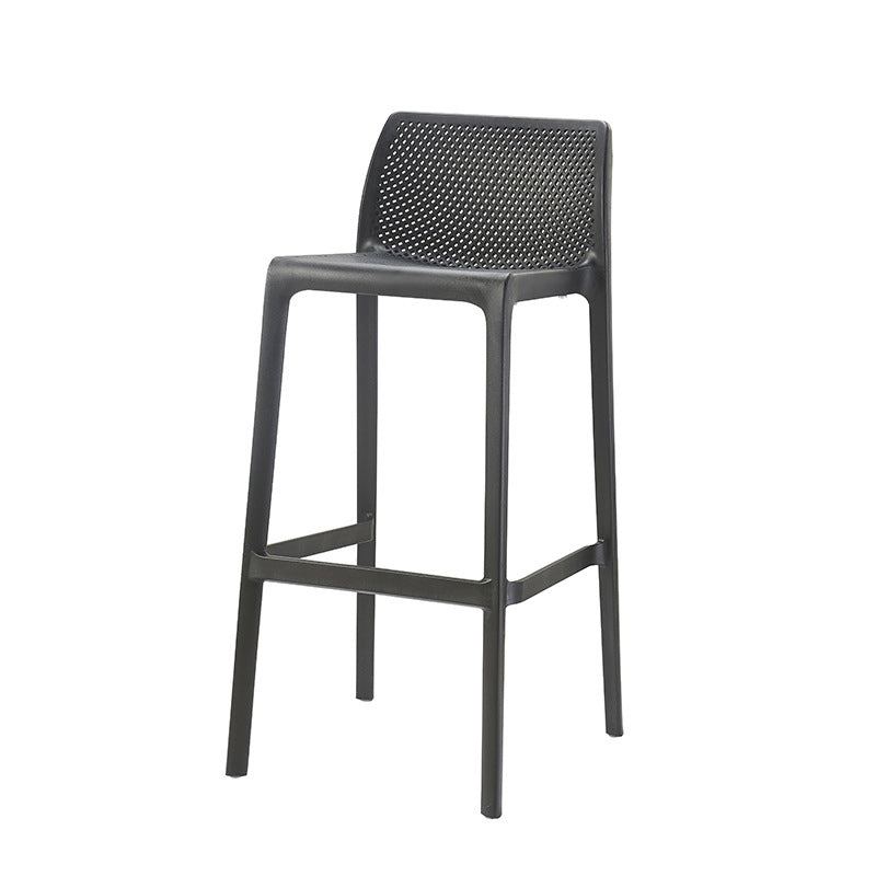 Nordic Simple Stackable Bar-stool Plastic Counter Bar Stool for Home