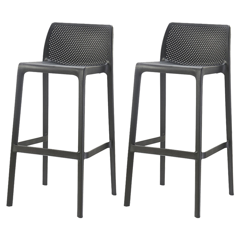 Nordic Simple Stackable Bar-stool Plastic Counter Bar Stool for Home