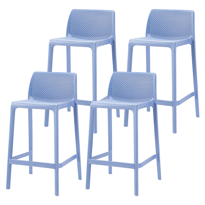 Nordic Simple Stackable Bar-stool Plastic Counter Bar Stool for Home
