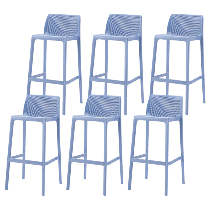 Nordic Simple Stackable Bar-stool Plastic Counter Bar Stool for Home