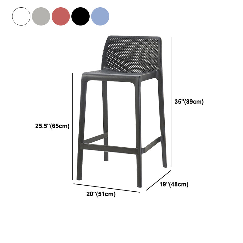Nordic Simple Stackable Bar-stool Plastic Counter Bar Stool for Home