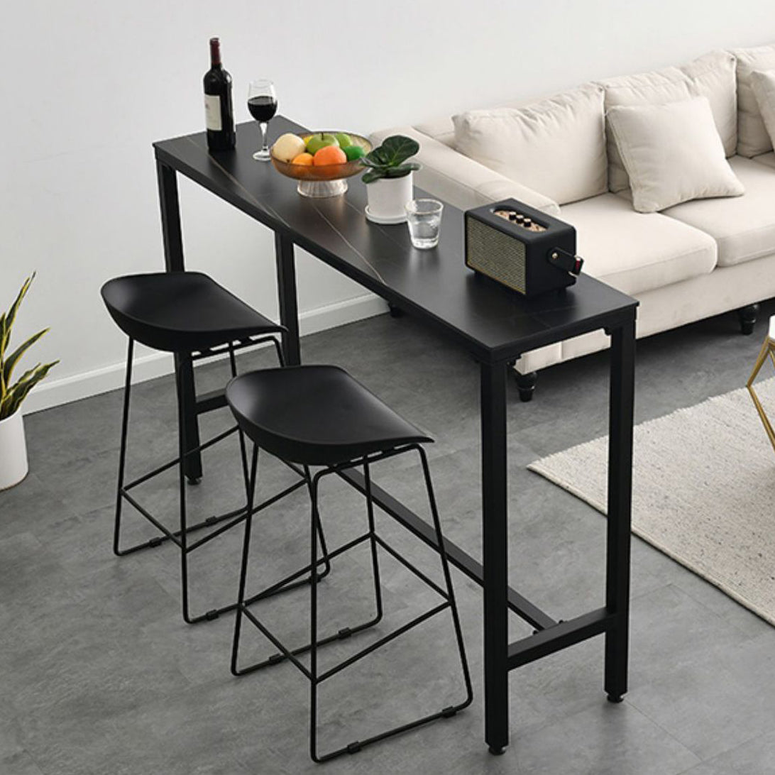 1/3/4/5 Piece Sintered Stone Bar Set Glam Matte Finish Bar Table Set