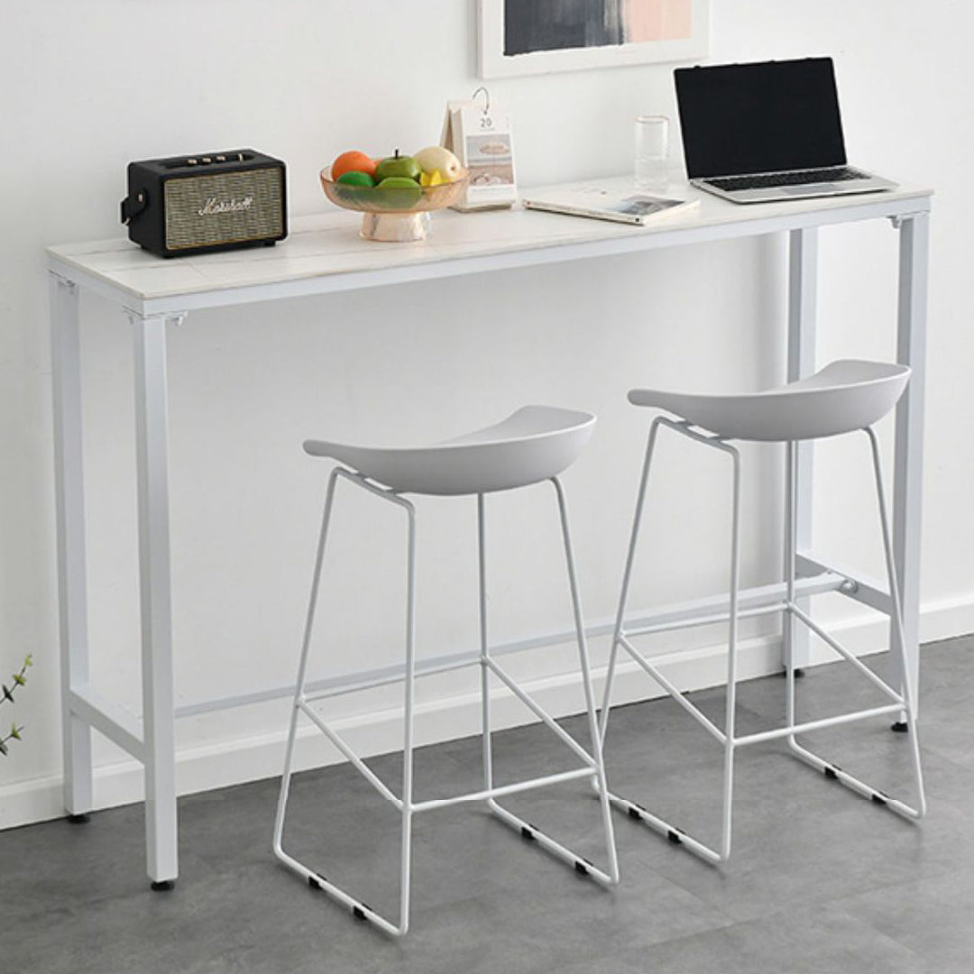 1/3/4/5 Piece Sintered Stone Bar Set Glam Matte Finish Bar Table Set