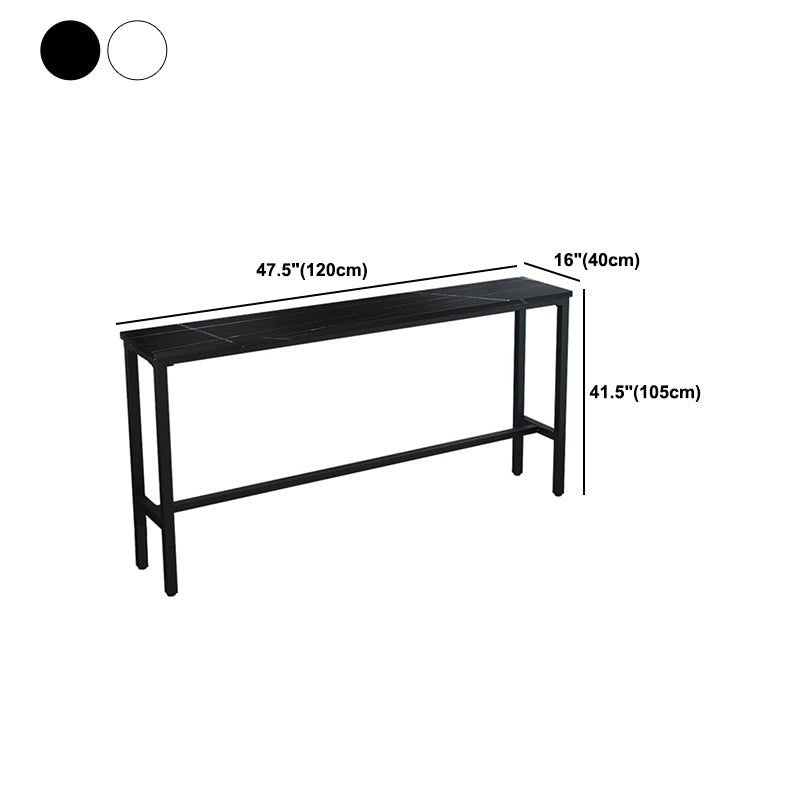 1/3/4/5 Piece Sintered Stone Bar Set Glam Matte Finish Bar Table Set