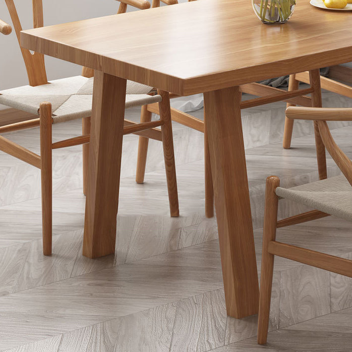 Minimalist Pine Dining Room Table Set 1/2/7 Pieces Home Table and Chairs