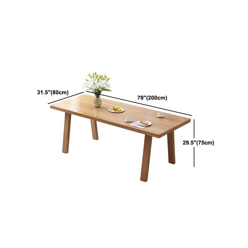 Minimalist Pine Dining Room Table Set 1/2/7 Pieces Home Table and Chairs