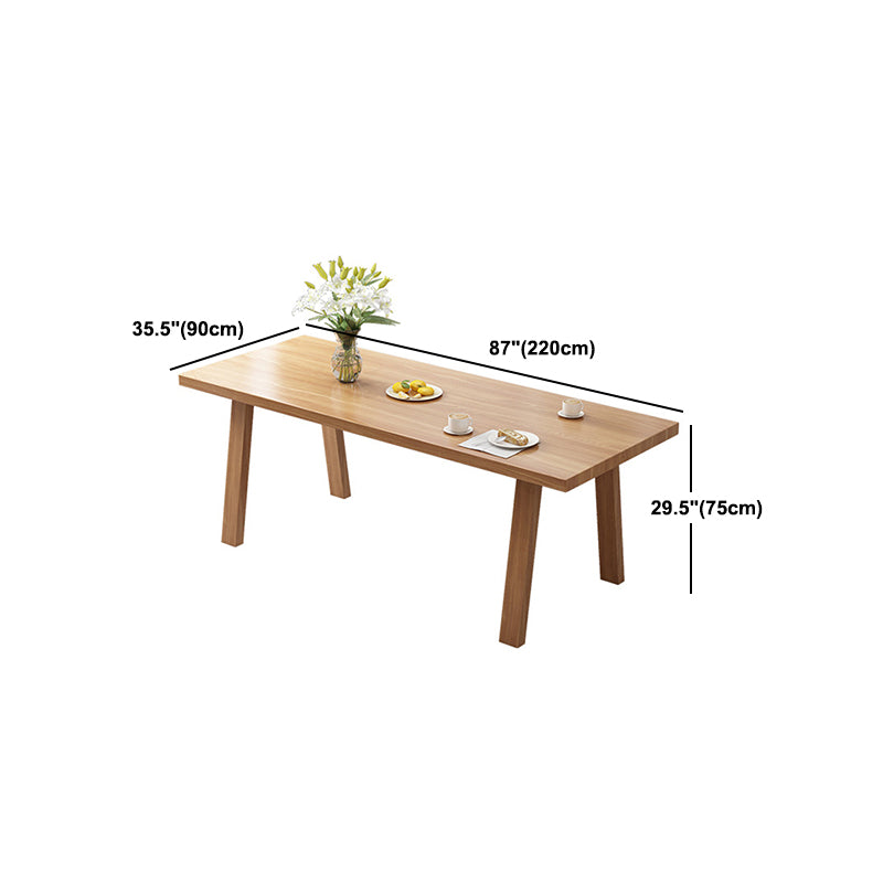 Minimalist Pine Dining Room Table Set 1/2/7 Pieces Home Table and Chairs