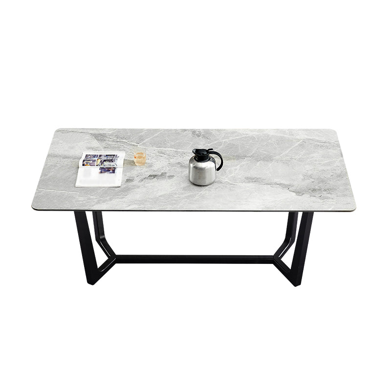 Modern Style Sintered Stone Rectangle Table Set 1/4/5 Pieces Dining Set