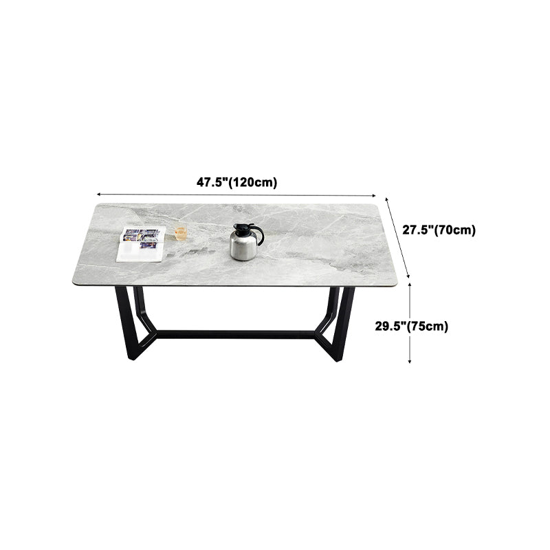 Modern Style Sintered Stone Rectangle Table Set 1/4/5 Pieces Dining Set