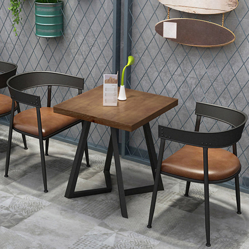 Industrial Metal Dining Table Furniture 1/2/3/5 Pieces Home Table and Chair Set