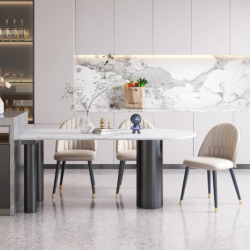 Minimalist Home Table and Chair Set 1/4/5 Pieces Sintered Stone Dining Furniture