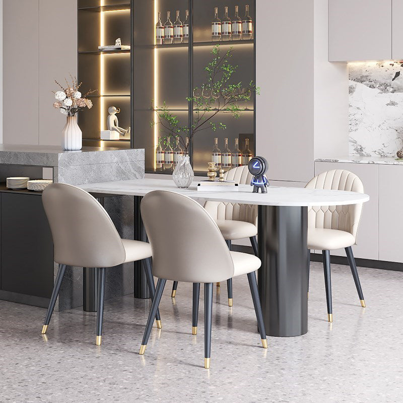 Minimalist Home Table and Chair Set 1/4/5 Pieces Sintered Stone Dining Furniture