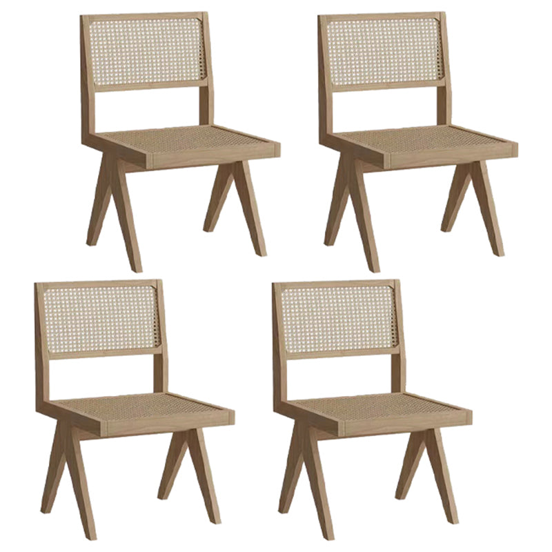 Modern Rectangle Dinette Set 1/2/4/5/6/7 Pieces Indoor Solid Wood Dining Table Set