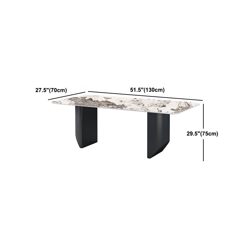 Modern 1/5/6/7 Pieces Dining Set Rectangle Stone Dining Table for Dining Room