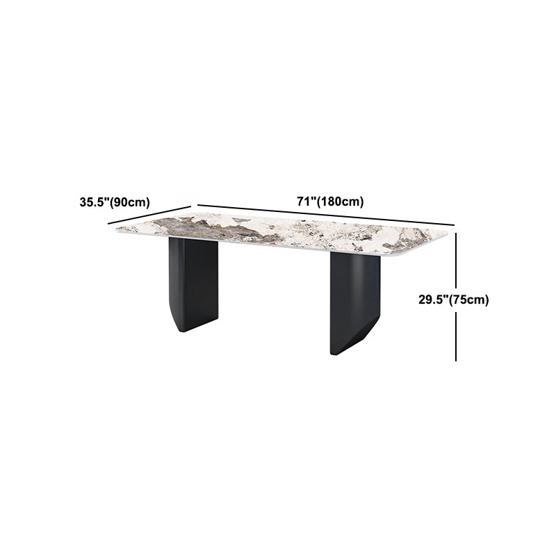 Modern 1/5/6/7 Pieces Dining Set Rectangle Stone Dining Table for Dining Room