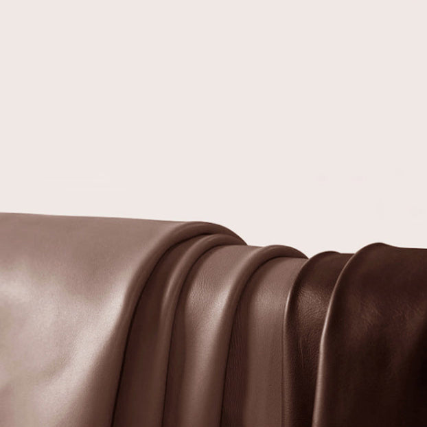 Modern Leather Dining Chair Open Back Dining Side Furniture in Matte Finish for Indoor