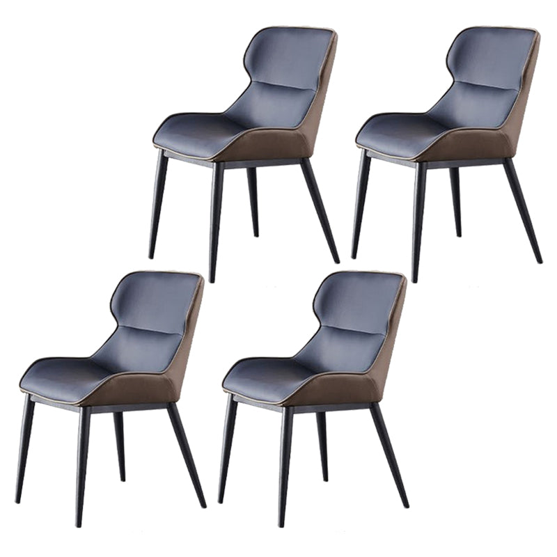 Contemporary Side Chair Leather Upholstered Dining Chair for Kitchen