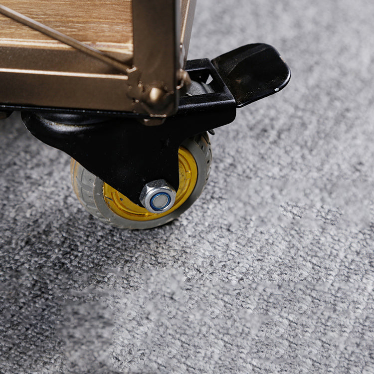 Rolling Industrial Kitchen Trolley Wooden Kitchen Trolley for Dining Room