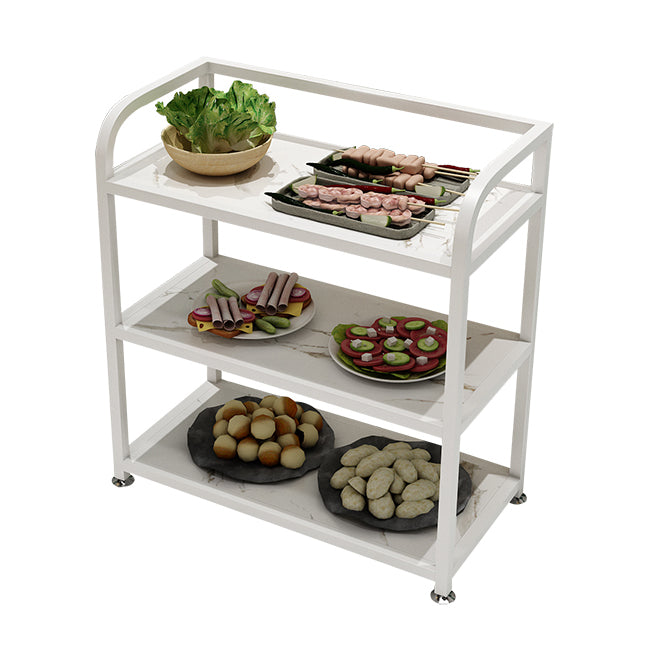 Modern 25.59"H Portable Prep Table Metal Prep Table for Home Use