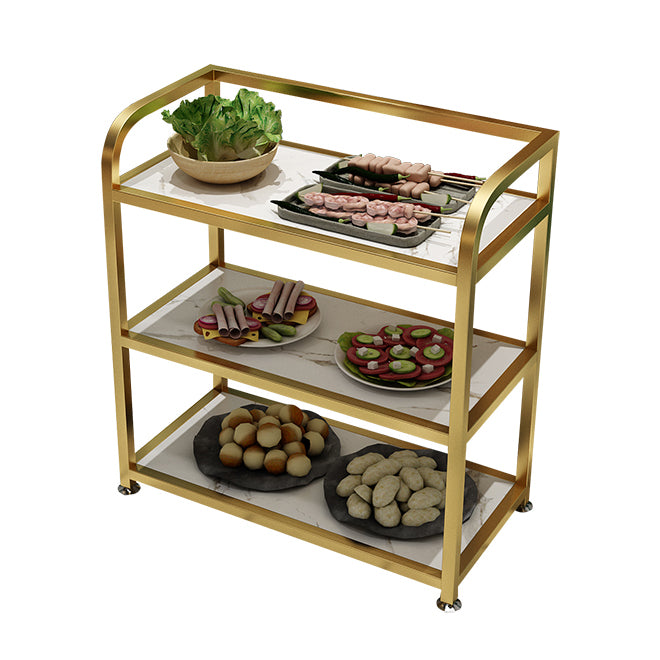 Modern 25.59"H Portable Prep Table Metal Prep Table for Home Use