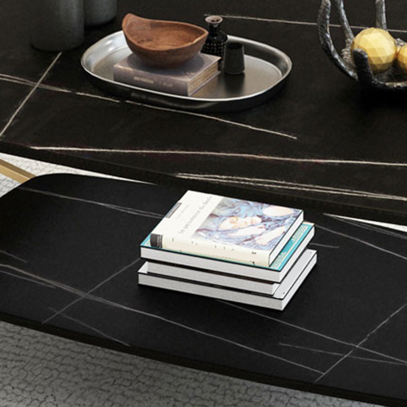 4 Legs Coffee Table Shelf Included Rectangular Cocktail Table