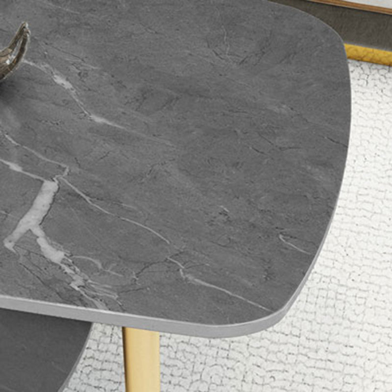 4 Legs Coffee Table Shelf Included Rectangular Cocktail Table