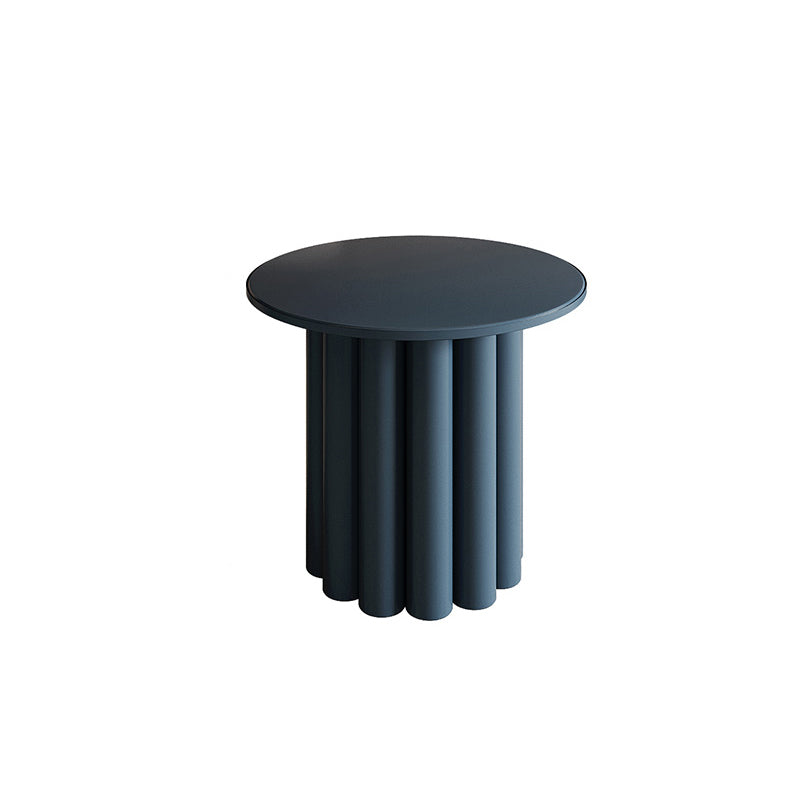 Nordic Wood Pedestal Coffee Table Macaroon Round Nesting Coffee Table