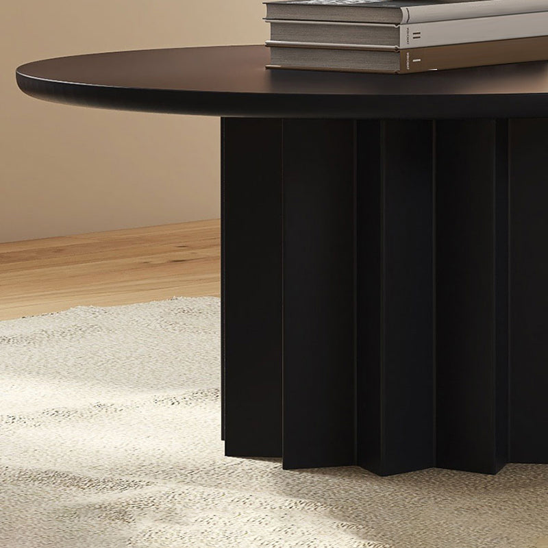 Scandinavian Dia 23.6"/31.5" Cocktail Table, Wooden Pedestal Coffee Table