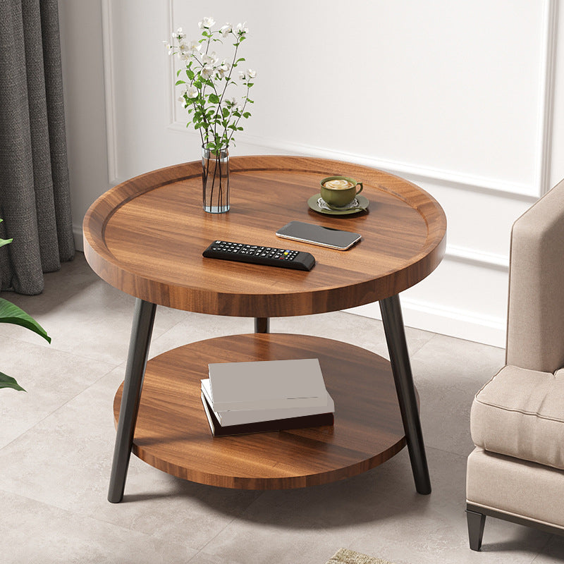 Nordic Round Coffee Table Tea/Black/White Cocktail Table for Living Room