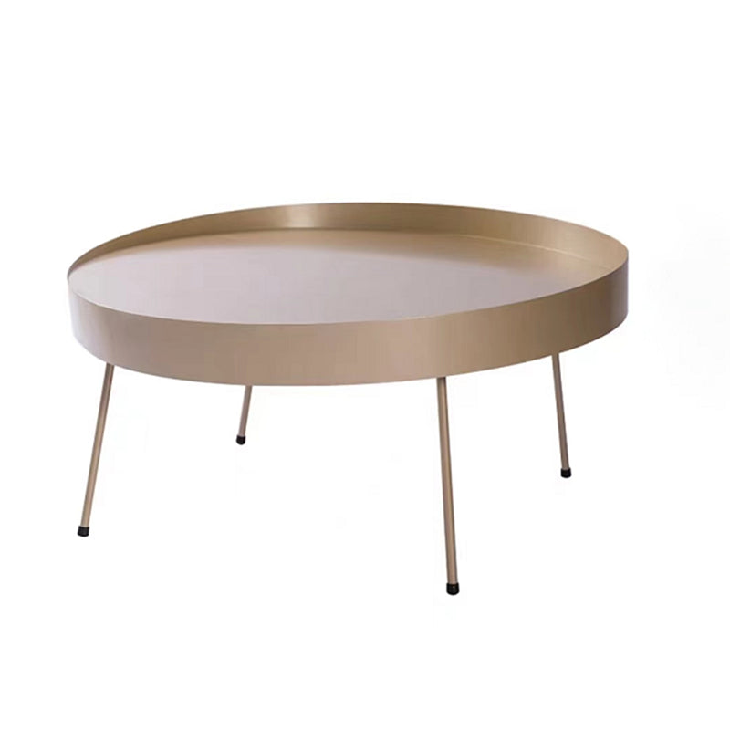 Dia 15.75"/23.62"/31.5" Iron Cocktail Table 4 Legs Coffee Table